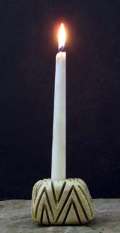 rock candle holders