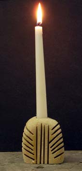 rock candle holders
