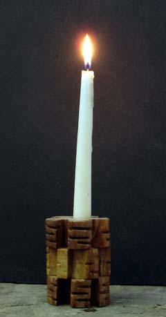 sandstone candle holders