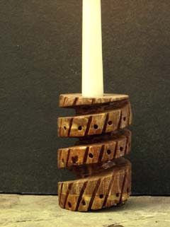 stone taper candle holders