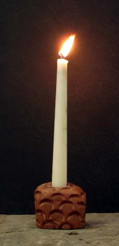 rock candle holders