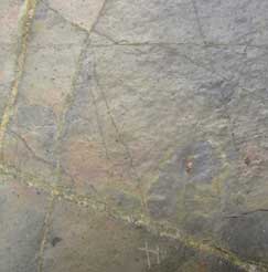 black gold slate tiles