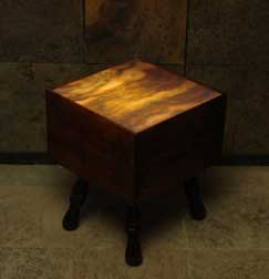 illuminated stone tables