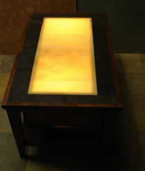 Lighted Onyx Tables