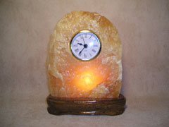 lighted calcite clocks