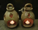 stone candle holders