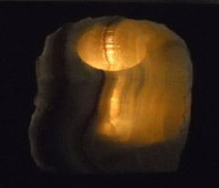 onyx candle holders
