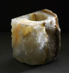 onyx candle holders