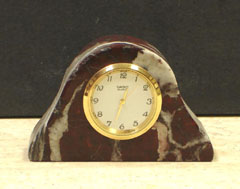 marble stone desk clocks