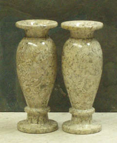 fossil stone vases