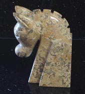 fossil stone bookends