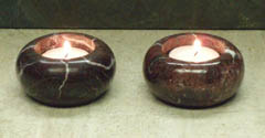 marble candle holders
