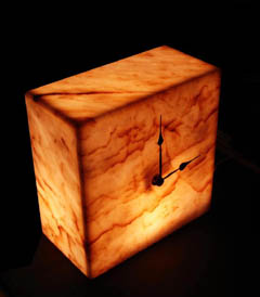 lighted wall clock