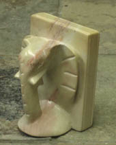stone elephant bookends