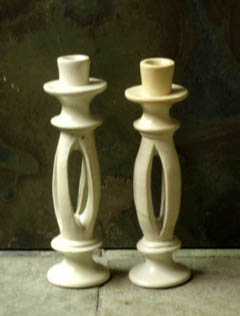 rock candle holders