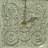 castle grey art stone clocks