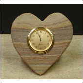 rainbow heart desk clocks