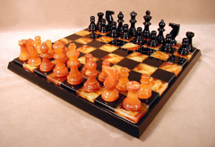 orange chess sets