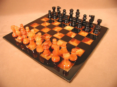 alabaster chess boards