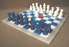blue chess sets