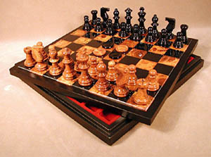 brown chess sets