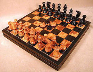 brown chess sets