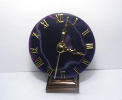 purple desk clocks