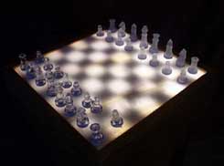 Illuminated Chess sets