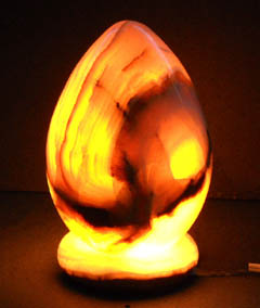 egg onyx table lamps