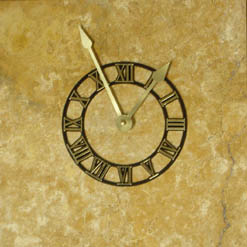 travertine wall clocks