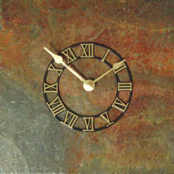 rajah red slate wall clocks
